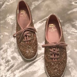 Kate spade keds glitter sneakers